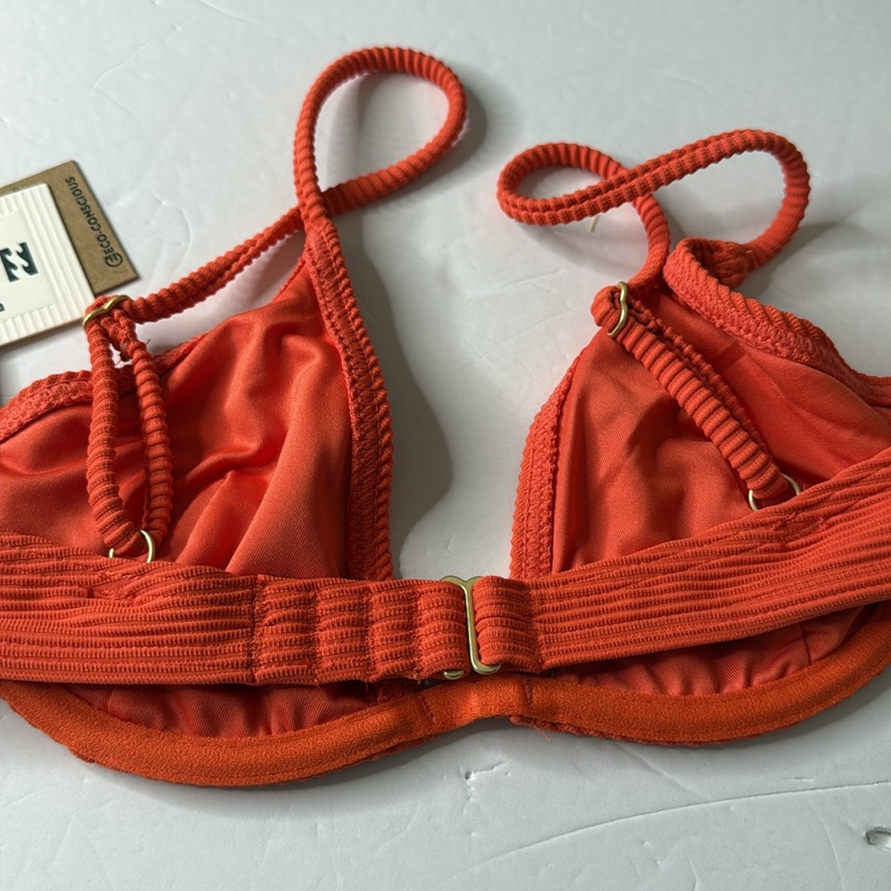 Billabong Tanlines Reese Underwire Bikini Swim Top Coral Craze Orange Small - Picture 10 of 12